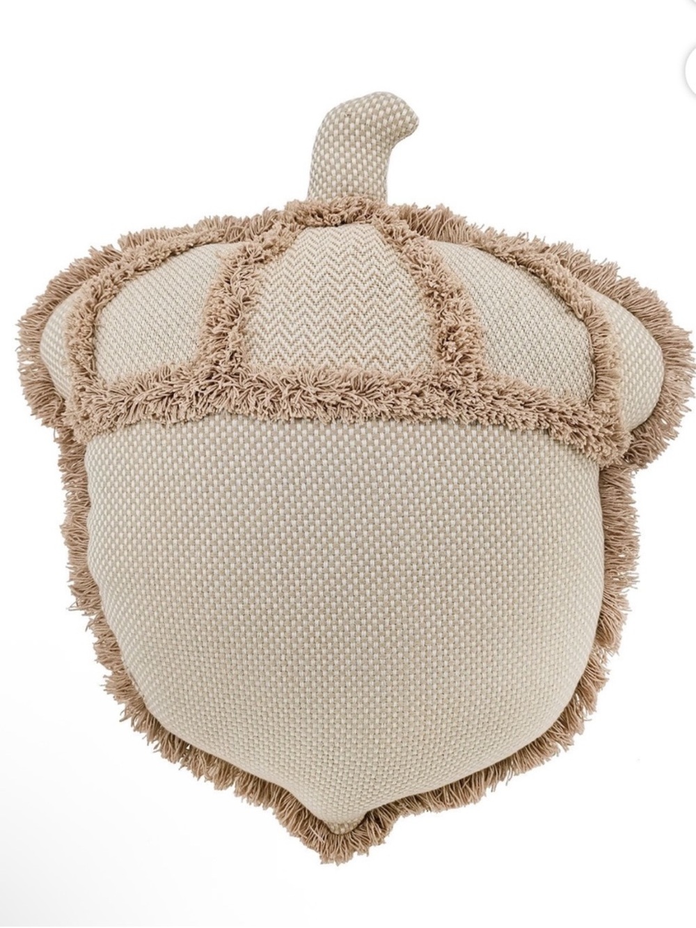 Member's Mark Harvest Acorn Shaped Accent Pillow, Beige/Tan, New!